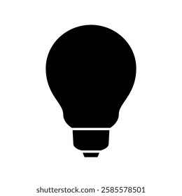 light bulb icon vector. light illustration sign. electricity symbol.