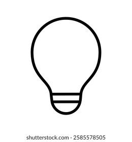 light bulb icon vector. light illustration sign. electricity symbol.