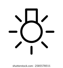 light bulb icon vector. light illustration sign. electricity symbol.