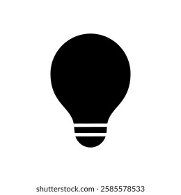 light bulb icon vector. light illustration sign. electricity symbol.