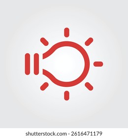 Light bulb icon vector illustration