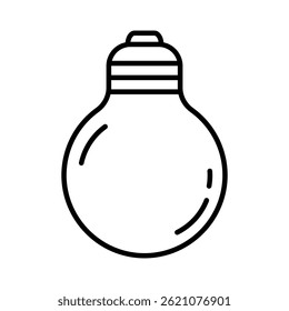 Light bulb icon vector. Light illustration sign. electricity symbol.