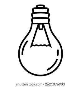 Light bulb icon vector. Light illustration sign. electricity symbol.