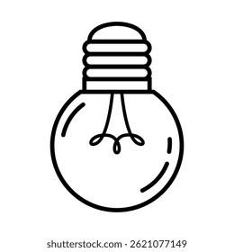 Light bulb icon vector. Light illustration sign. electricity symbol.