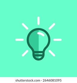 Light bulb icon vector illustration