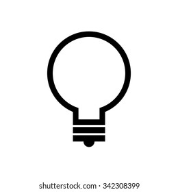 Light bulb icon . Vector illustration