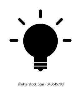 Light bulb icon . Vector illustration