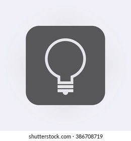 Light bulb icon . Vector illustration