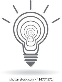 light bulb icon vector illustration