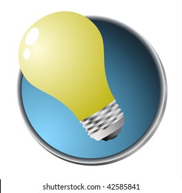 Light bulb icon. Vector illustration.