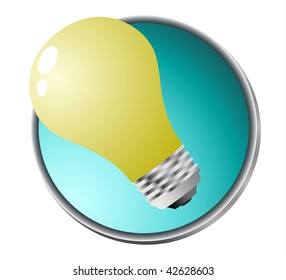 Light bulb icon. Vector illustration.