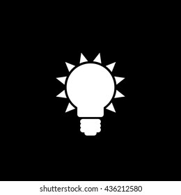 Light bulb icon vector illustration eps10
