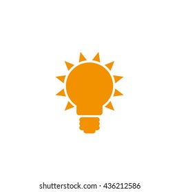 Light bulb icon vector illustration eps10
