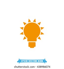 Light bulb icon vector illustration eps10