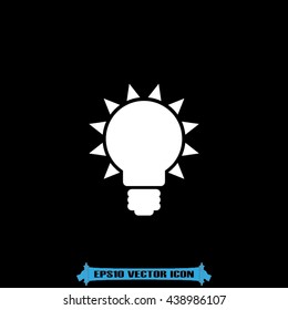 Light bulb icon vector illustration eps10