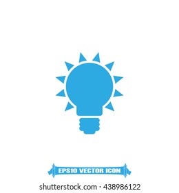 Light bulb icon vector illustration eps10