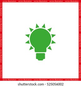 Light bulb icon vector illustration eps10