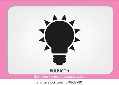 Light bulb icon vector illustration eps10.