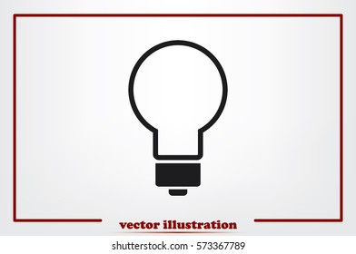 Light bulb icon vector illustration eps10