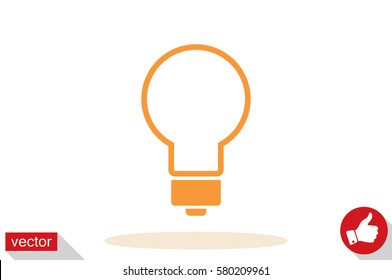 Light bulb icon vector illustration eps10