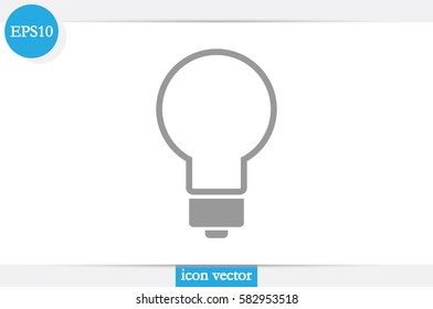 Light bulb icon vector illustration.