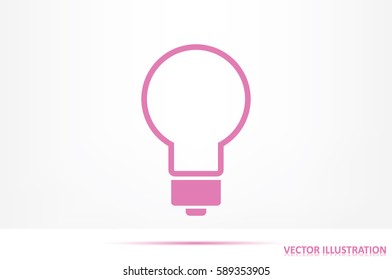 Light bulb icon vector illustration eps10