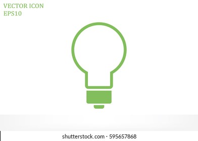 Light bulb icon vector illustration.