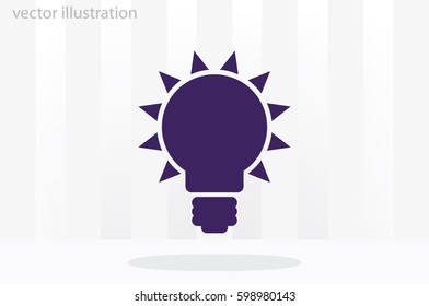 Light bulb icon vector illustration eps10.