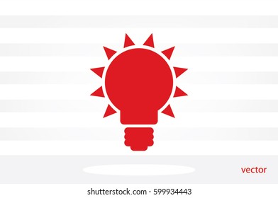 Light bulb icon vector illustration eps10.