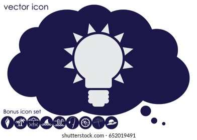 Light bulb icon vector illustration eps10.
