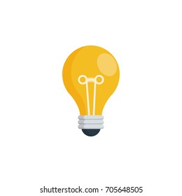 Light bulb icon vector illustration 