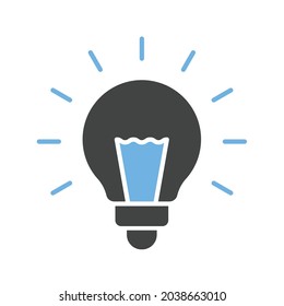 Light Bulb icon vector image. Can also be used for Carnival. Suitable for mobile apps, web apps and print media.