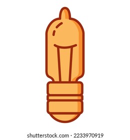 light bulb icon vector image on white background