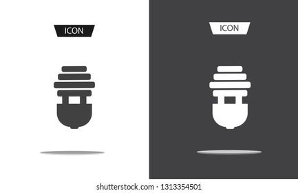 Light Bulb icon vector isolated on white background.