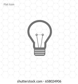 Light Bulb icon vector, isolated on background