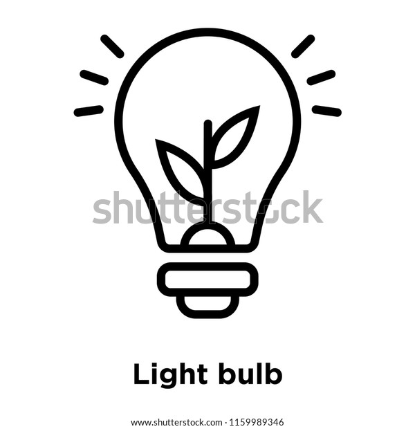 Light Bulb Icon Vector Isolated On Stock Vector Royalty Free