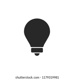 light bulb icon, vector lamp, 