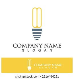 Light bulb icon vector and lamp symbol logo illustration