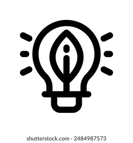 light bulb icon. vector line icon for your website, mobile, presentation, and logo design.