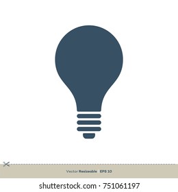 Light Bulb Icon Vector Logo Template Illustration Design. Vector EPS 10.