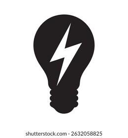 Light bulb icon vector on white background