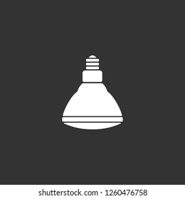 light bulb icon vector. light bulb sign on black background. light bulb icon for web and app