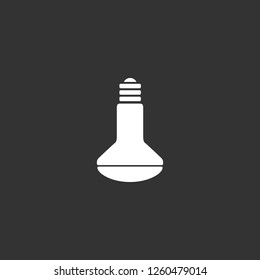 light bulb icon vector. light bulb sign on black background. light bulb icon for web and app