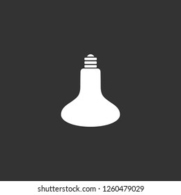 light bulb icon vector. light bulb sign on black background. light bulb icon for web and app