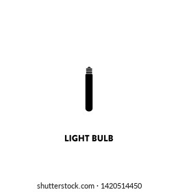 light bulb icon vector. light bulb sign on white background. light bulb icon for web and app