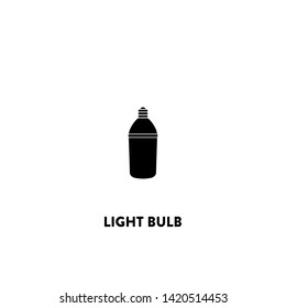 light bulb icon vector. light bulb sign on white background. light bulb icon for web and app