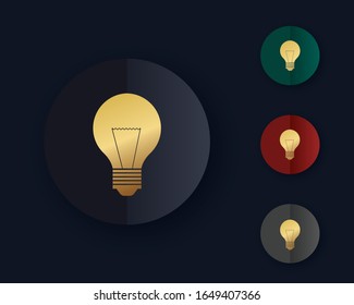 light bulb icon vector sign symbol