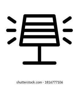 Vector de icono de bombilla de luz. Signo de bombilla. Idea, solución.