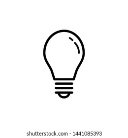 light bulb icon vector symbol ilustration