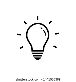 light bulb icon vector symbol ilustration